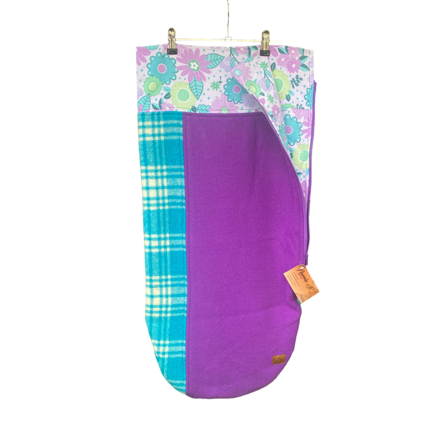 Stroller Bag Purple with Floral
