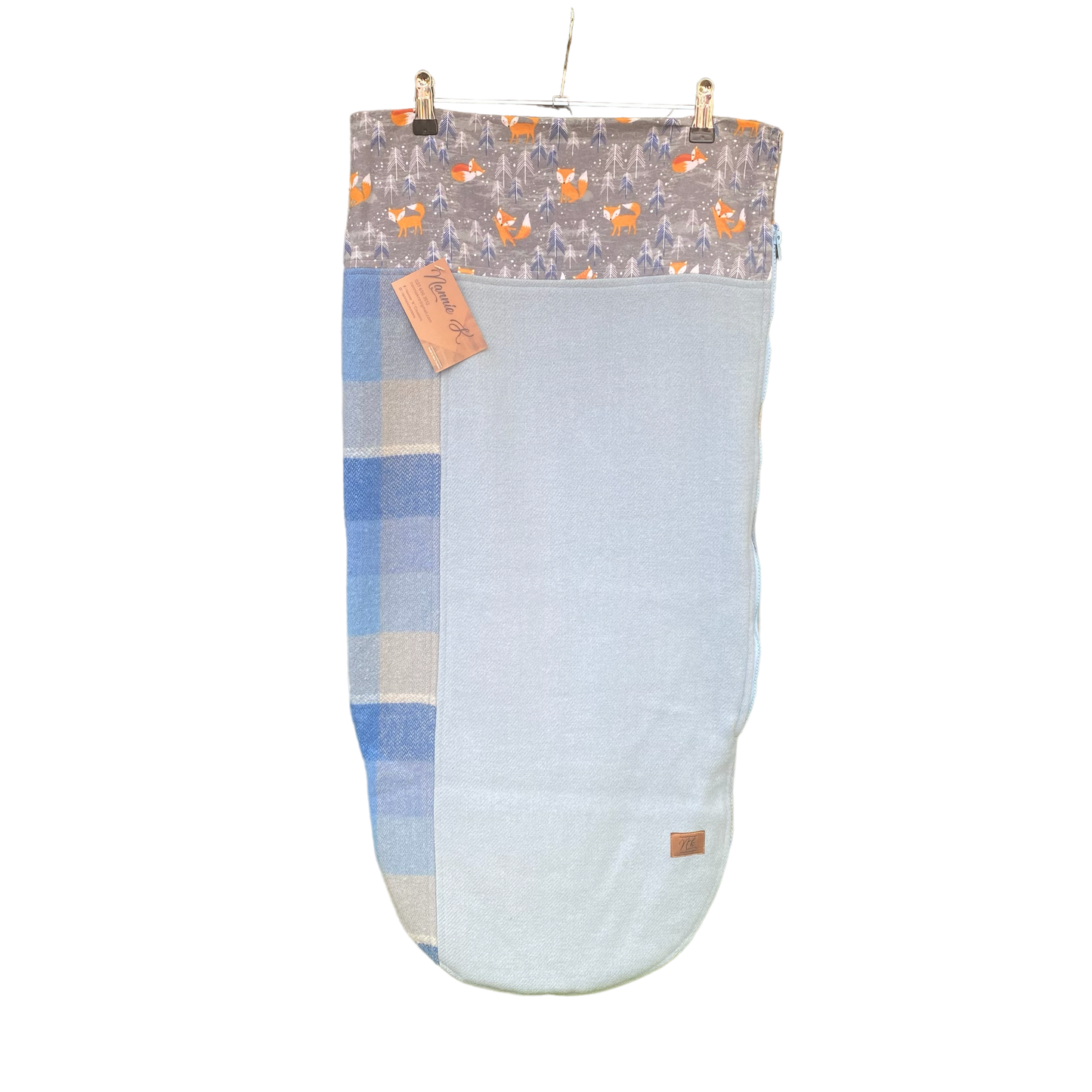 Stroller Bag Blue with Foxes