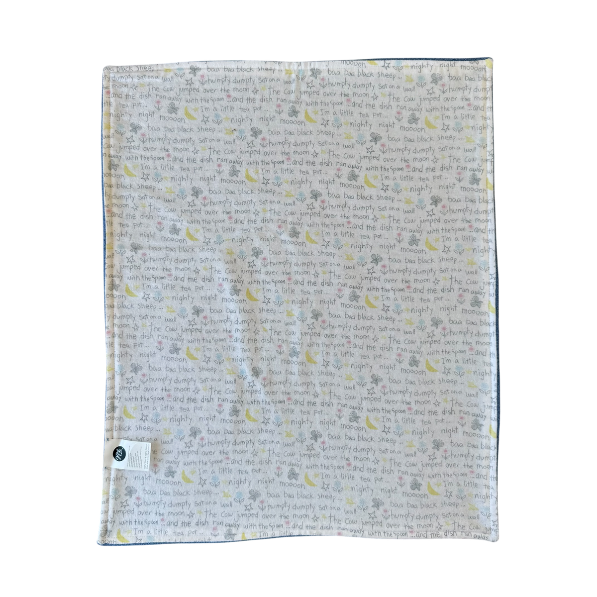 Woollen Blanket Soft Blue with Nursery lining