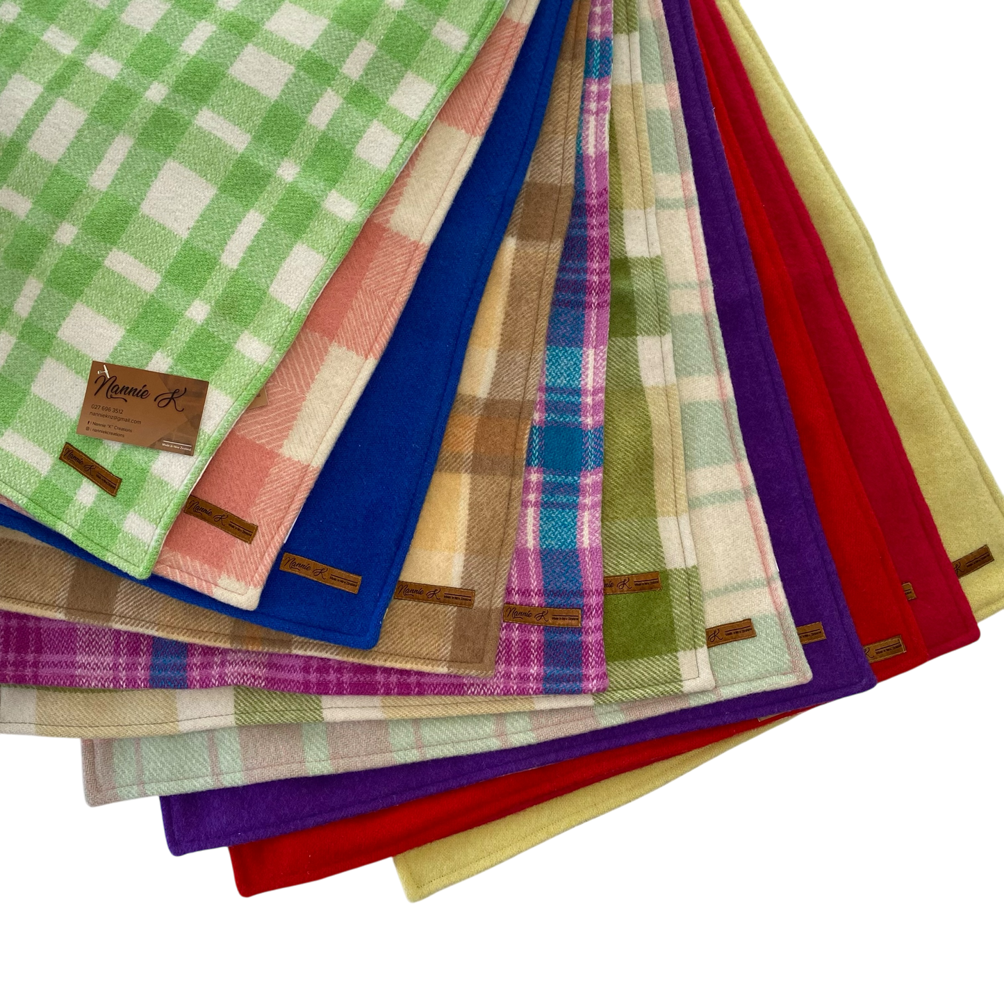 Woollen Blanket Purple with Daisies