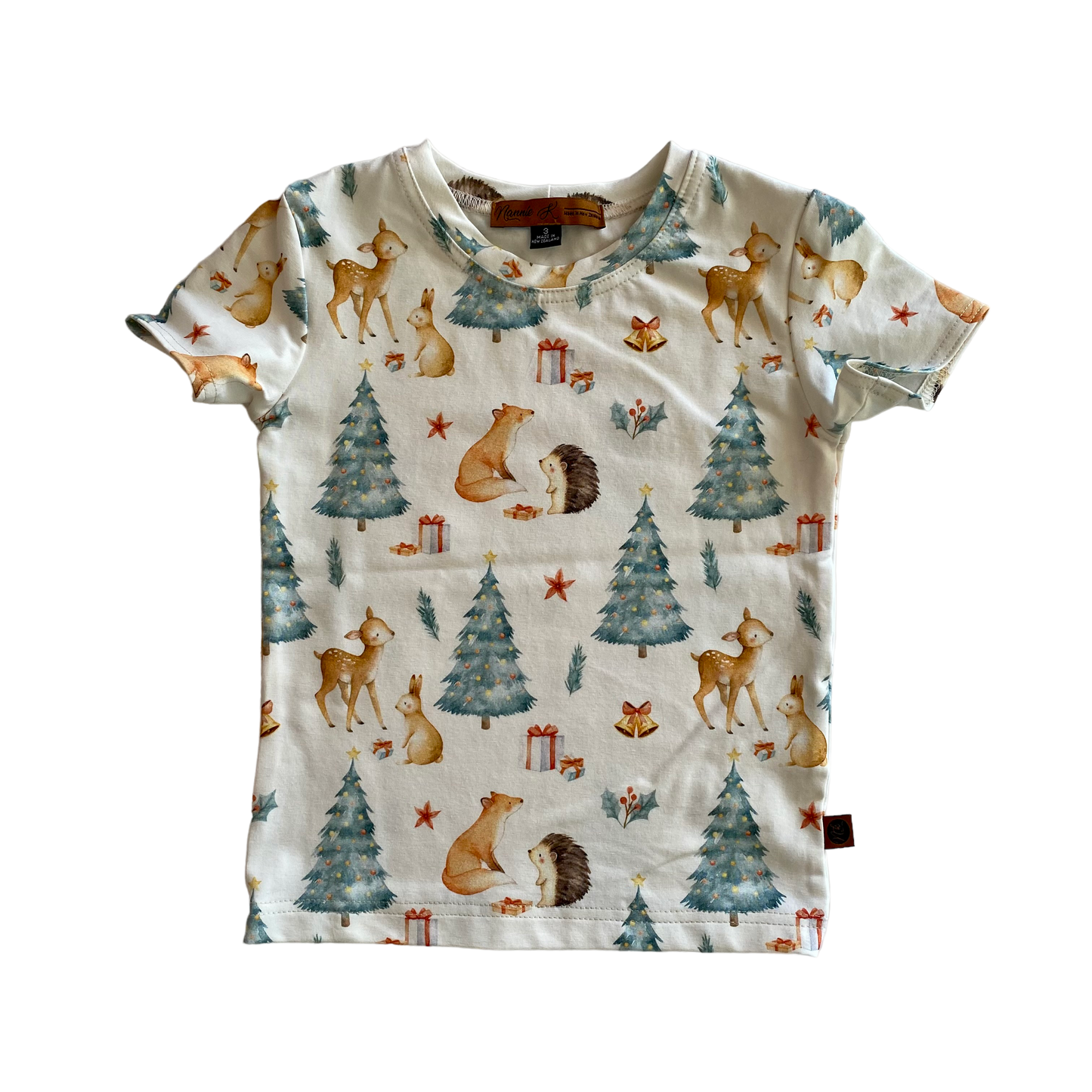 Christmas T-Shirt Cream with Xmas Theme