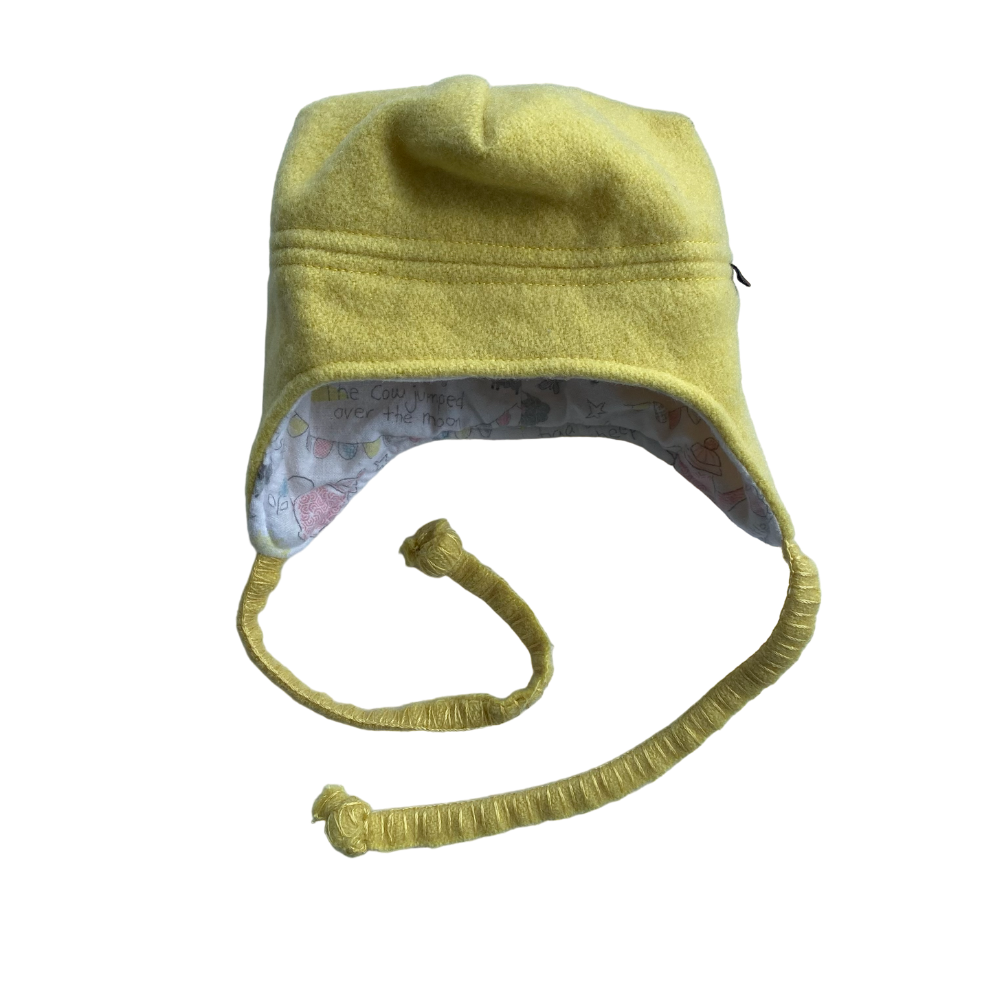 Woollen Hat Yellow with Nursery