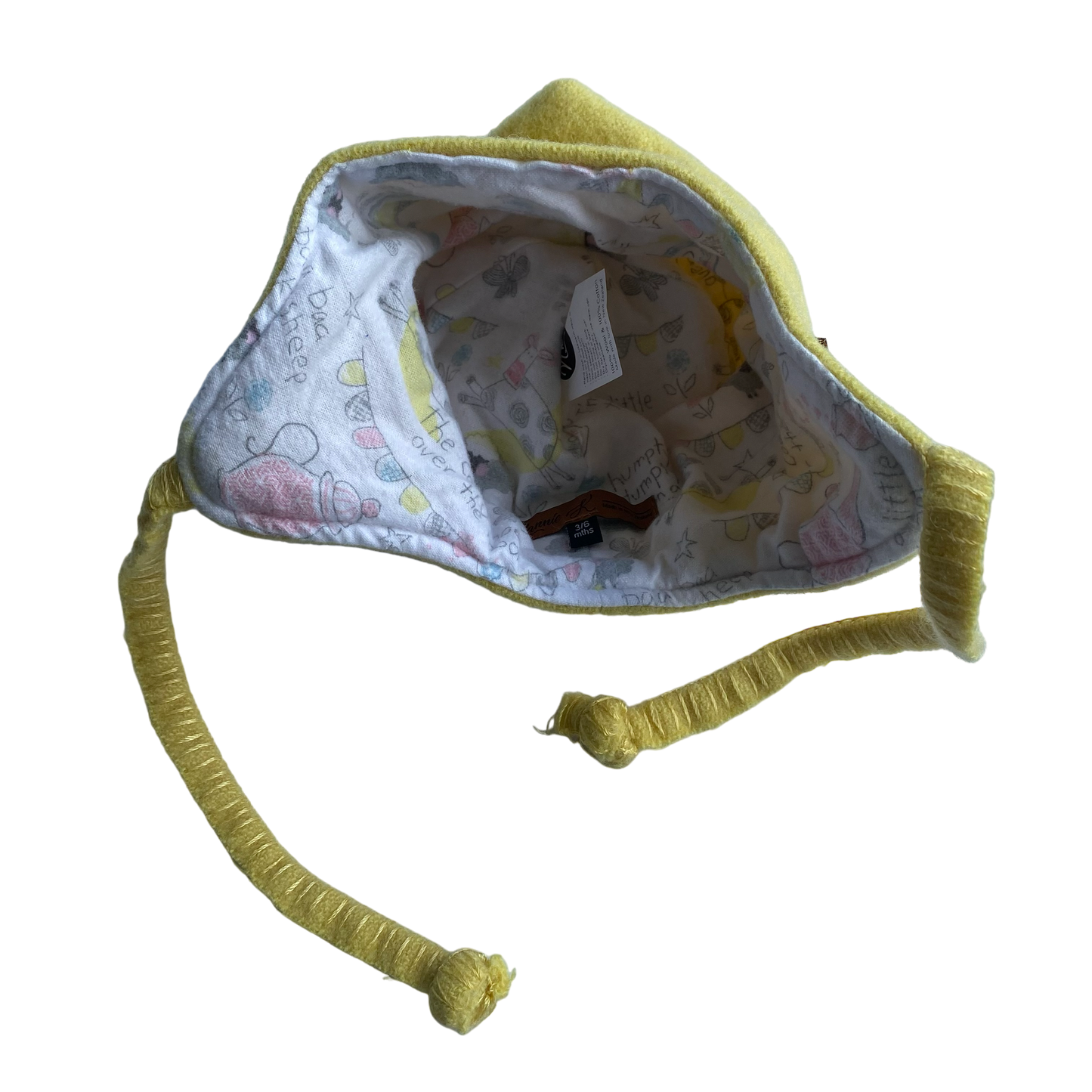 Woollen Hat Yellow with Nursery