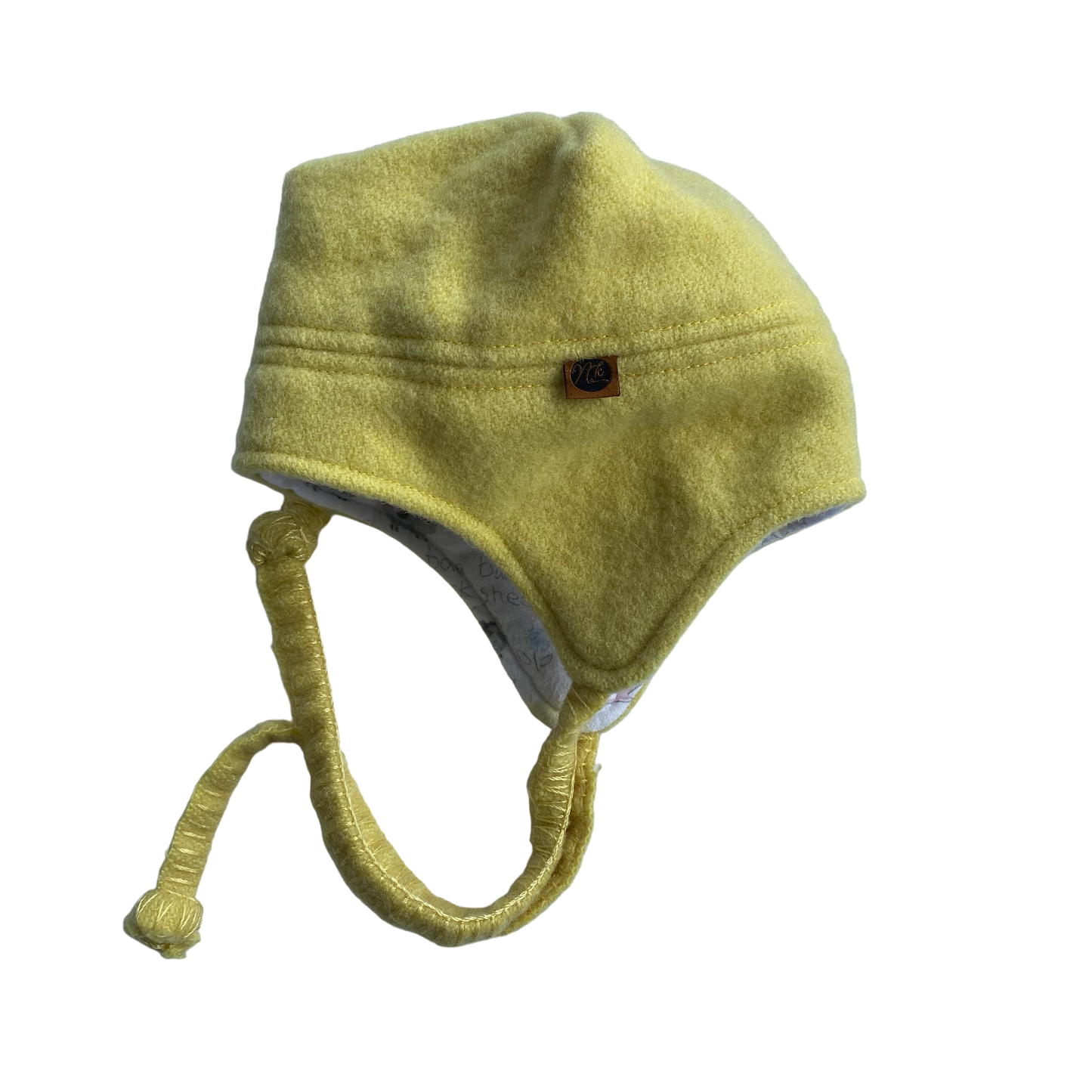 Woollen Hat Yellow with Nursery