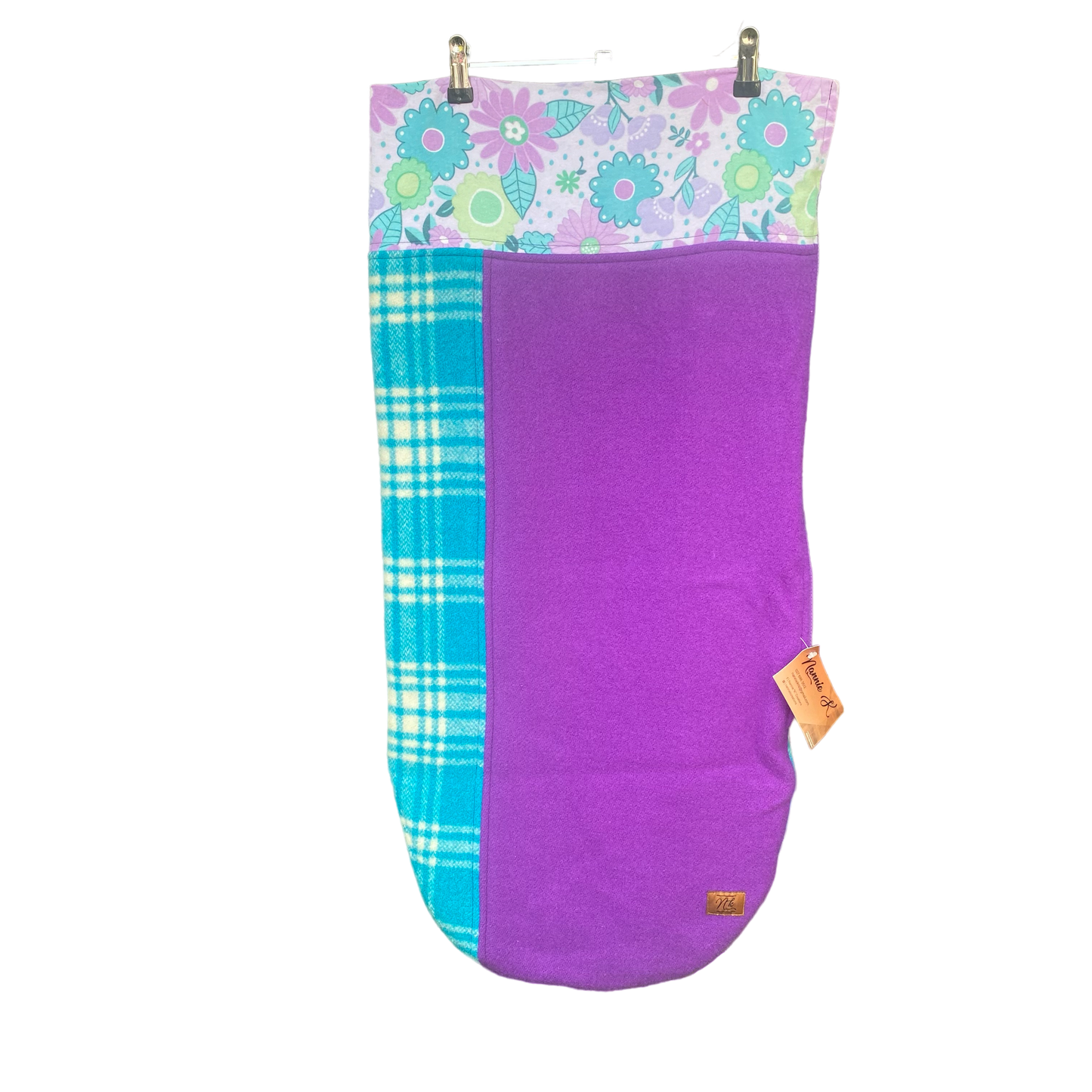 Stroller Bag Purple with Floral