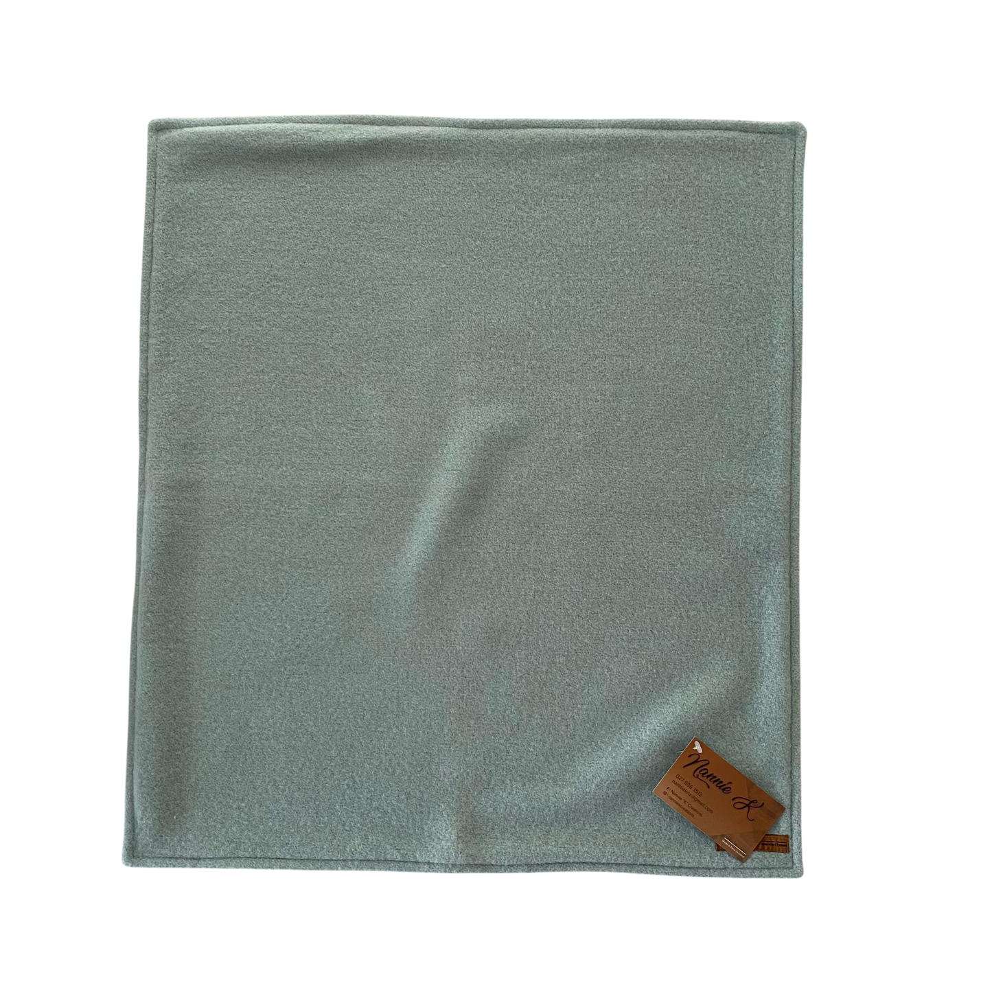 Woollen Blanket Duck Egg with Sail Boats