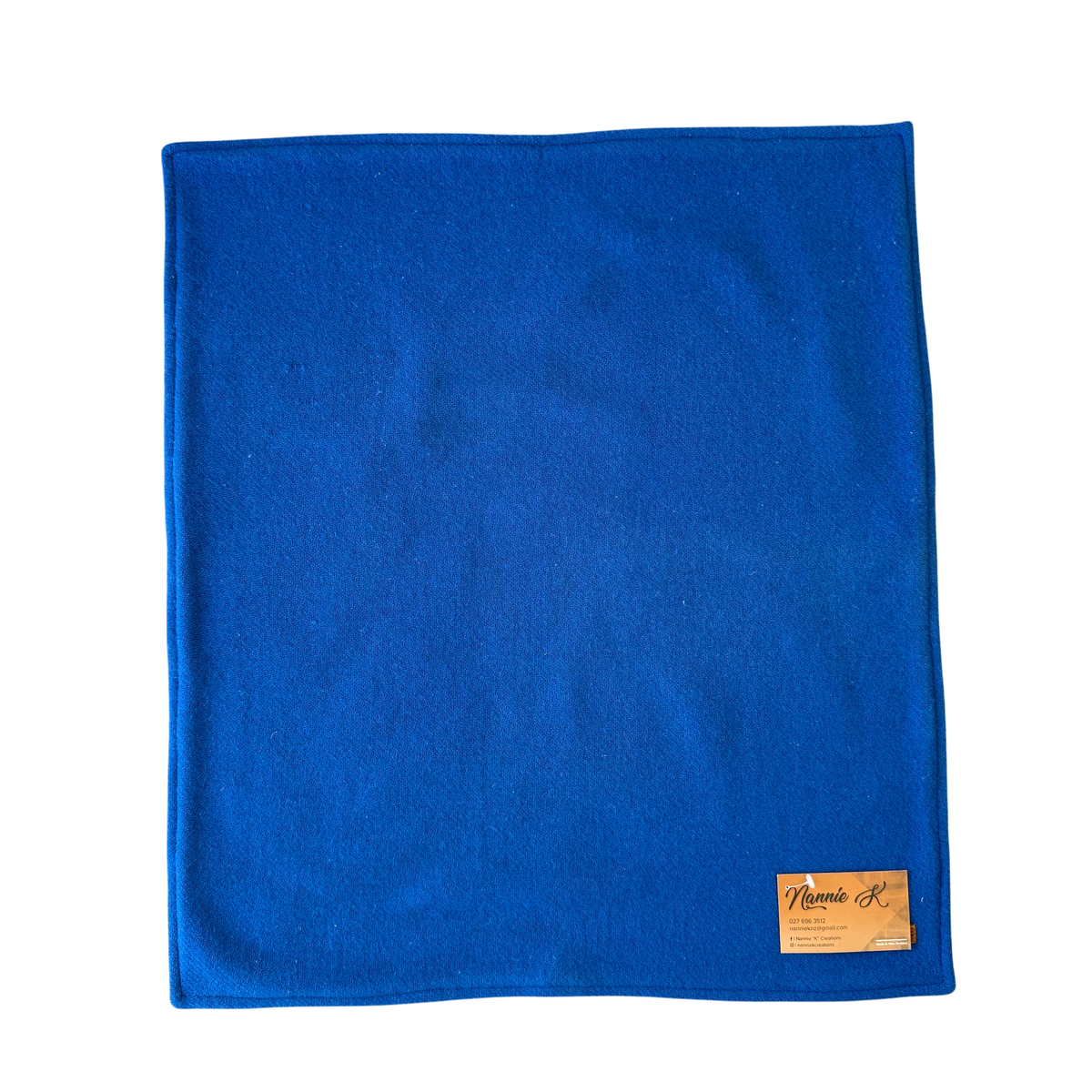 Woollen Blanket Royal Blue with Vehicles