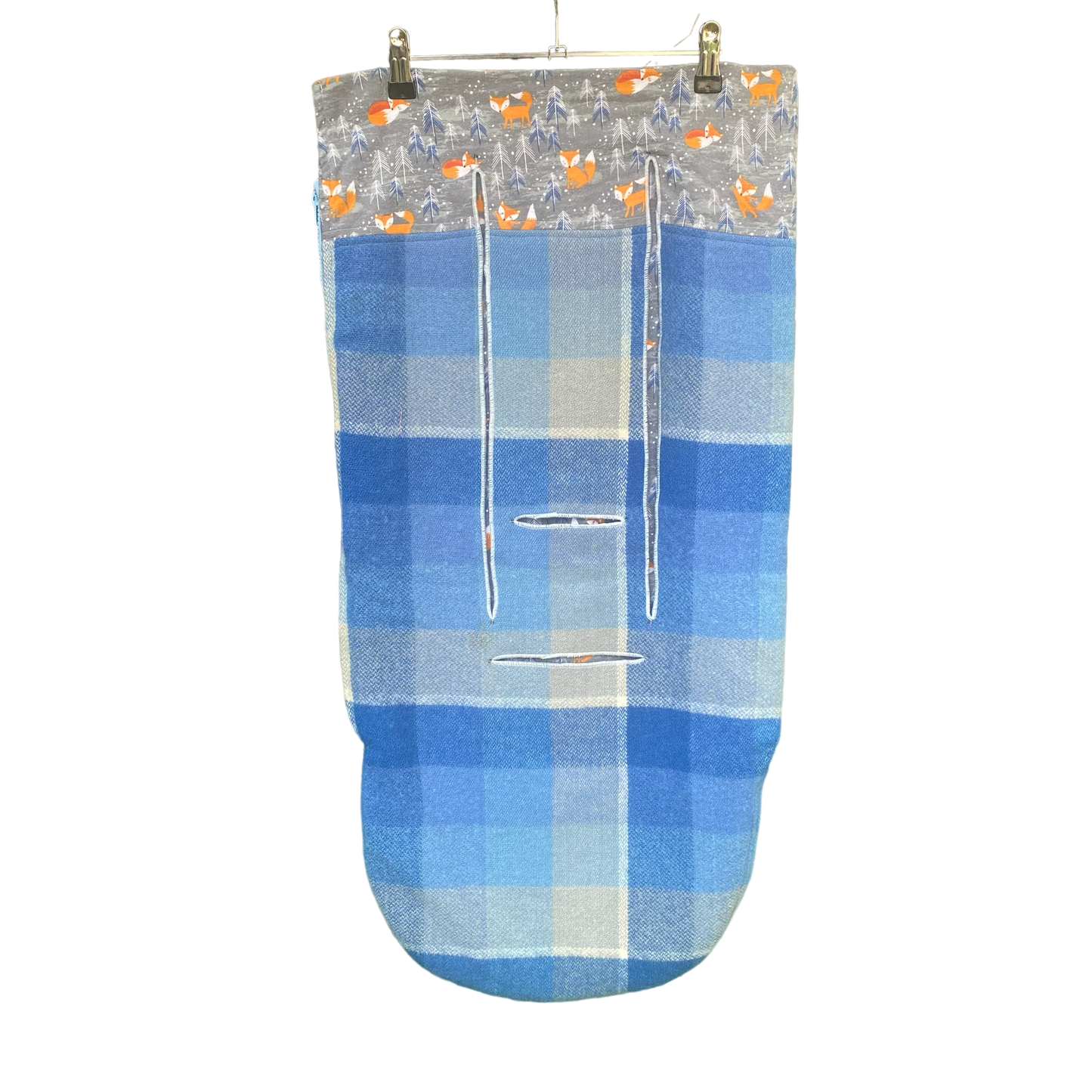 Stroller Bag Blue with Foxes