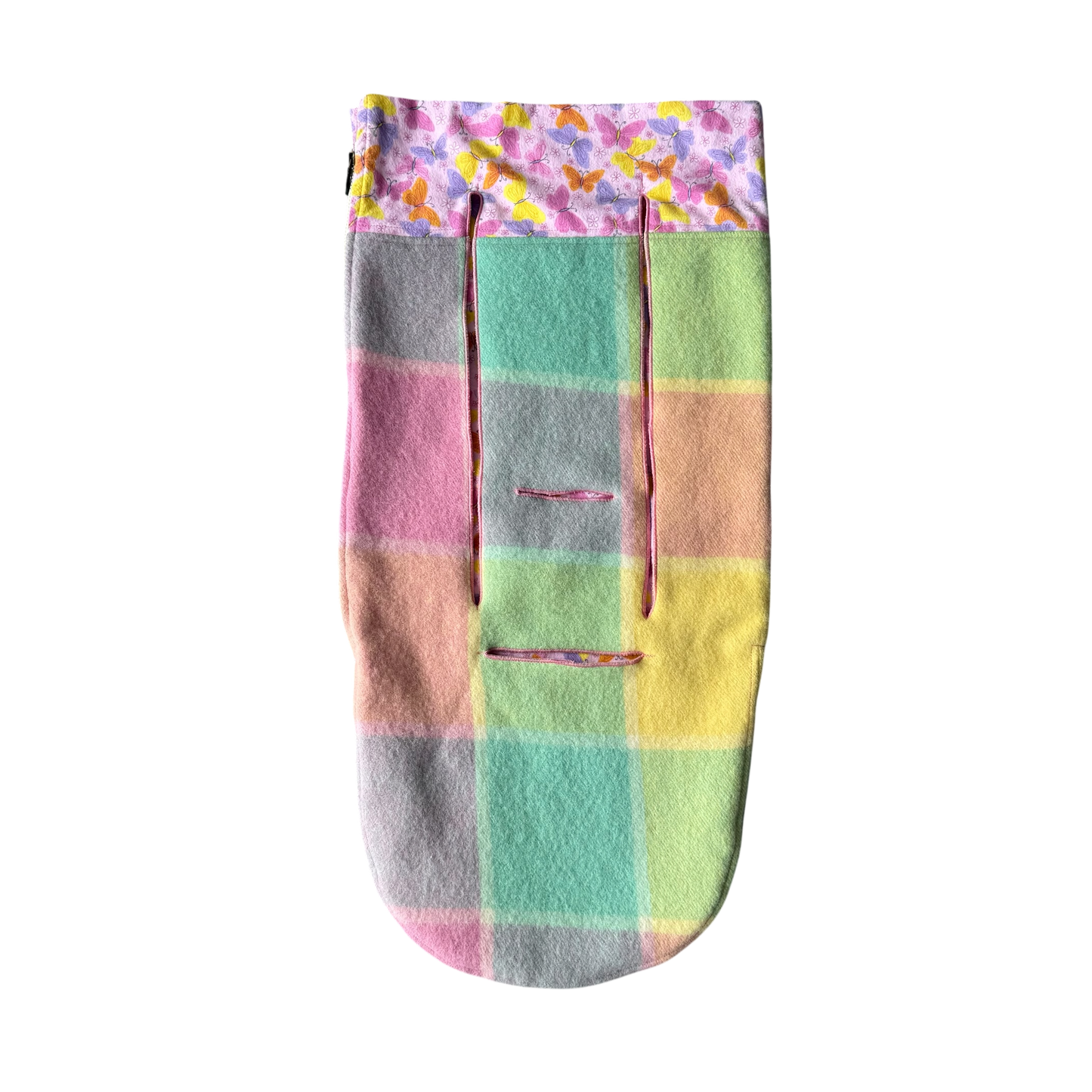 Pram Bag Pink Rainbow with Butterflies