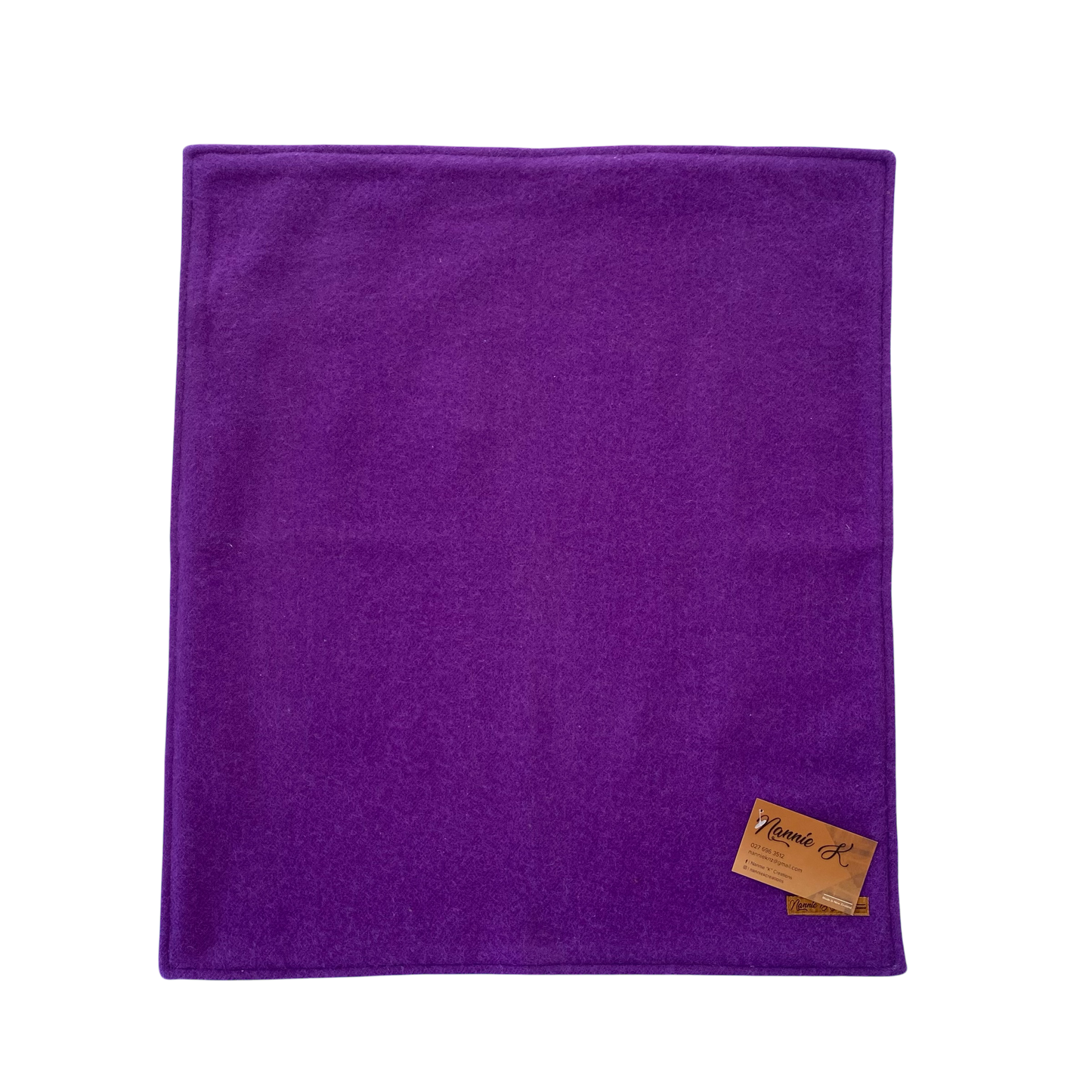 Woollen Blanket Purple with Daisies