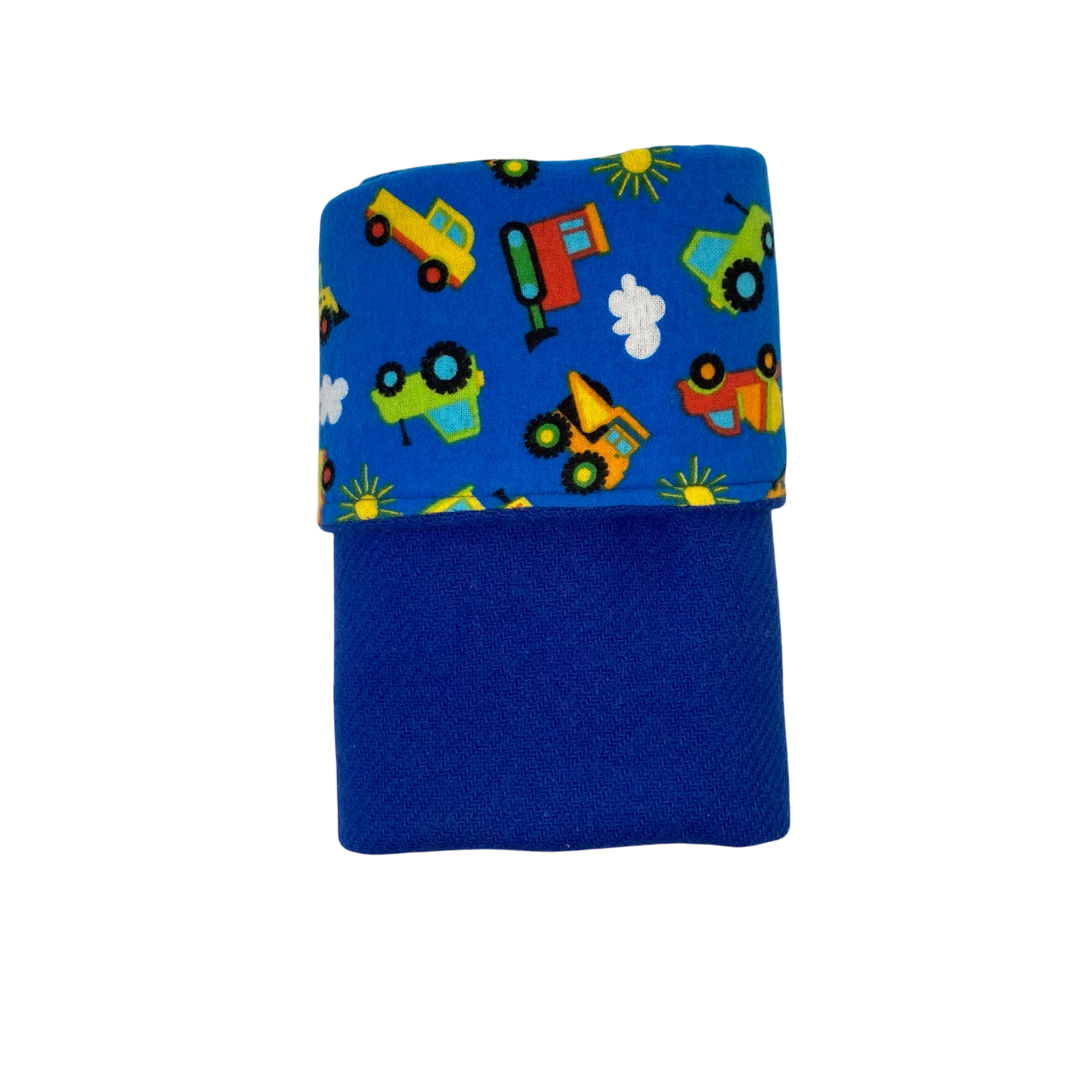 Woollen Blanket Royal Blue with Vehicles