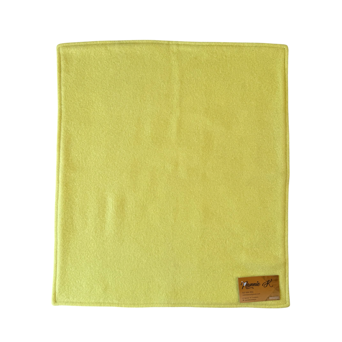 Woollen Blanket Lemon Yellow with Navy/Cars
