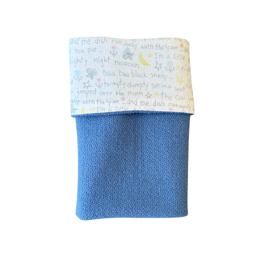 Woollen Blanket Soft Blue with Nursery lining