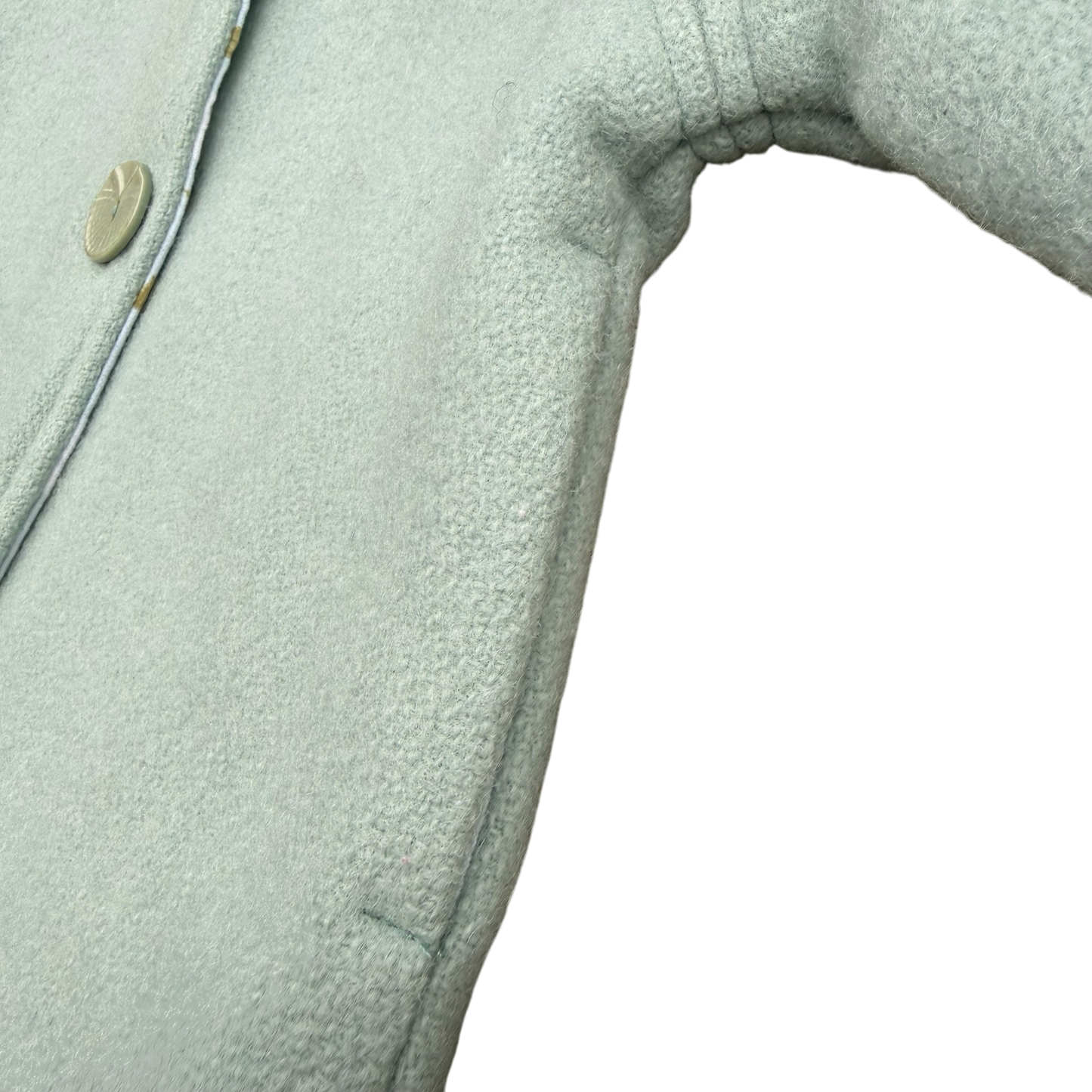 Woollen Maggie Coat Duck Egg Blue with Geese