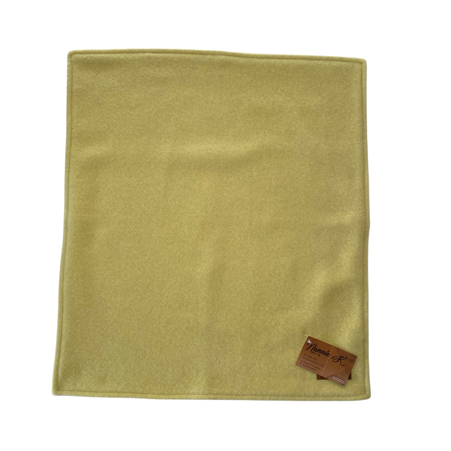 Woollen Blanket Lemon Yellow with Navy/Cars