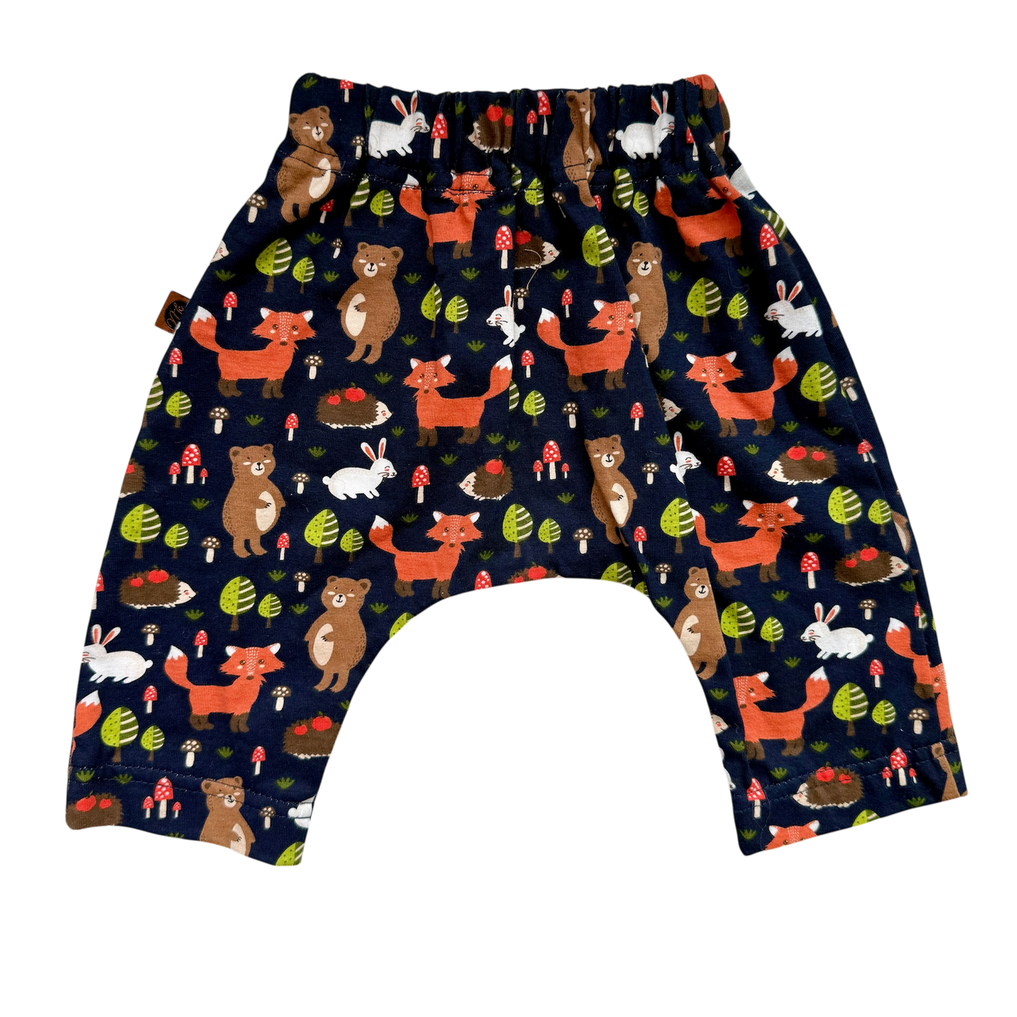 Harem Pants - navy with foxes