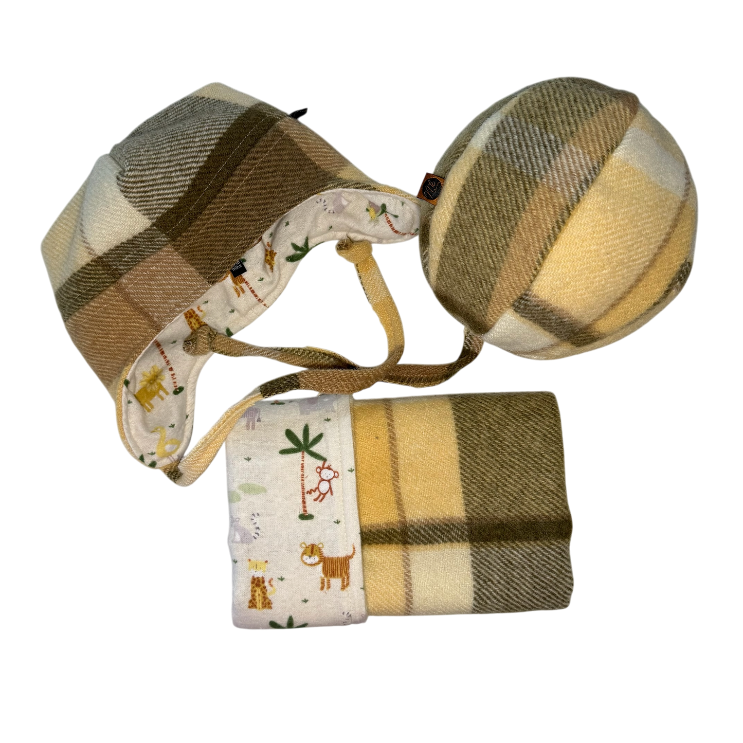 Matching Woollen Set - Neutral with Safari