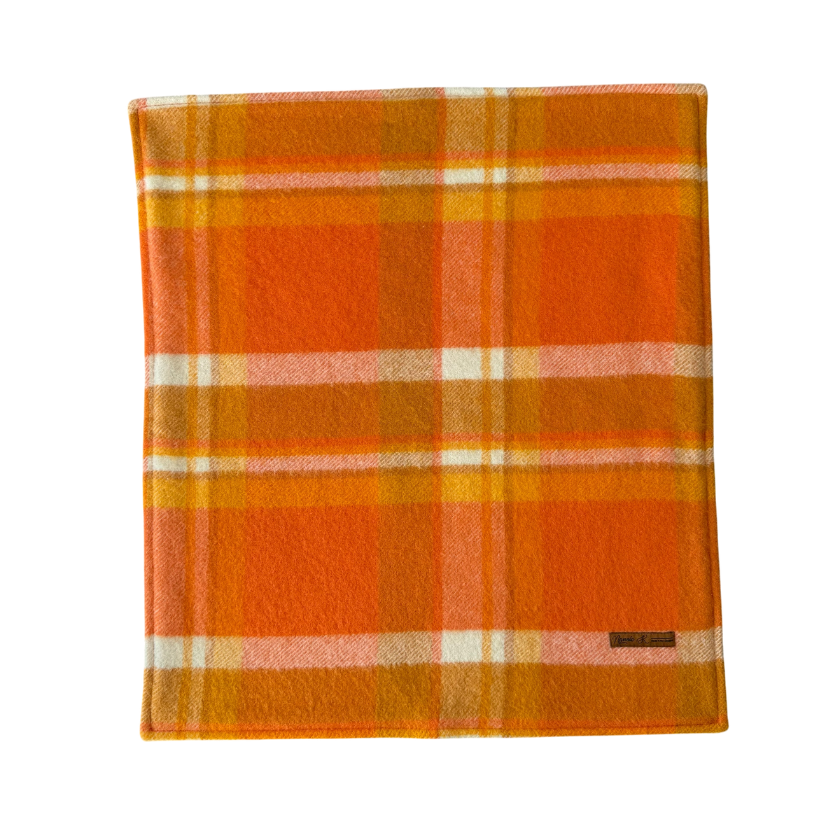 Woollen Blanket Orange with Cute Ducks