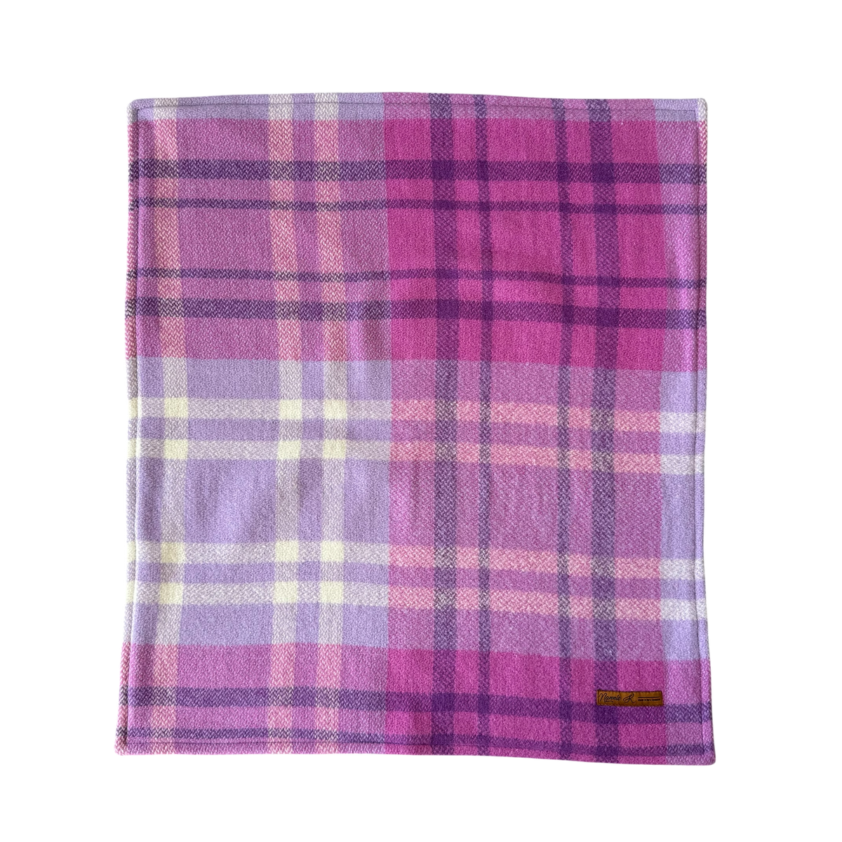 Woollen Blanket Purple Tones with Dinosaurs