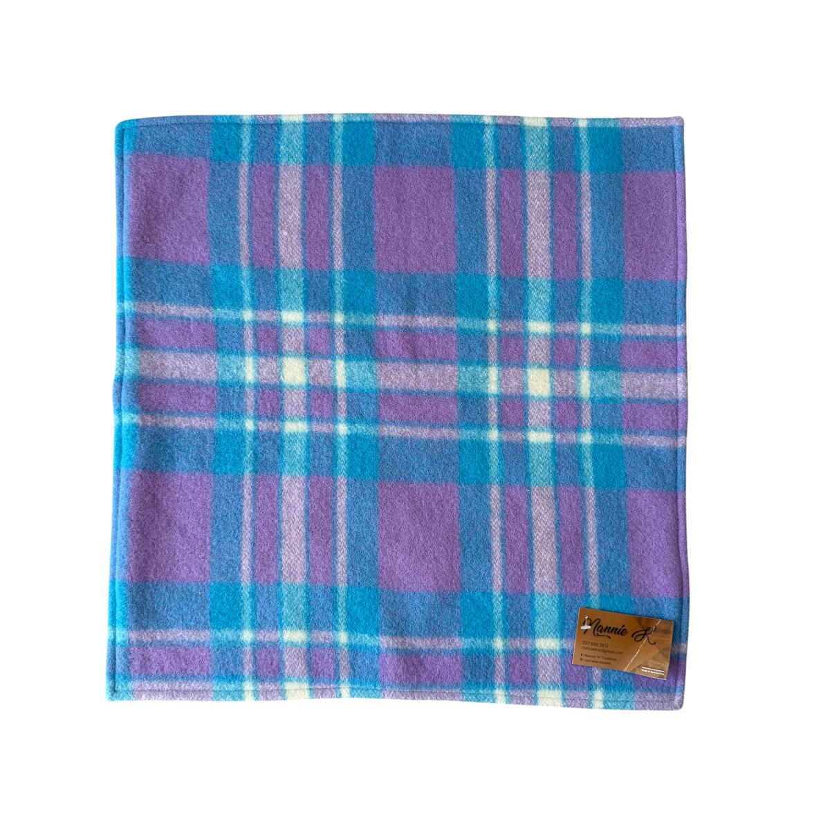 Woollen Blanket Blue & Purple