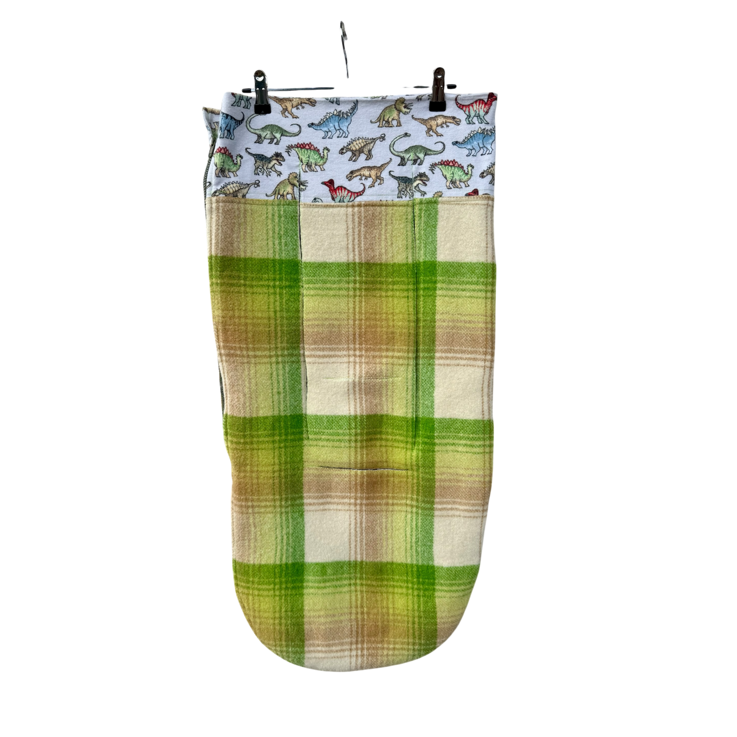 Pram Bag Green & Yellow with Dinosaurs